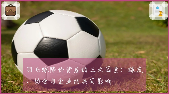 羽毛球降价背后的三大因素：球友、协会与企业的共同影响